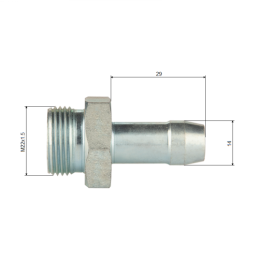 5 x Oro kompresoriaus jungties korpusas M22x1.5 D-47 priekabose ir Ursus C-330 C-360 traktoriuose X501512