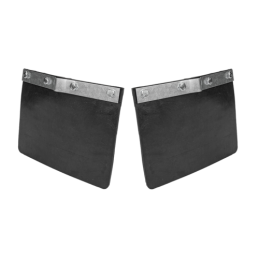 5 x Pilnas purvasaugių komplektas, 2 guminiai priekinio sparno purvasaugiai su tvirtinimo detalėmis Ursus C-330 C-360 200x148 mm