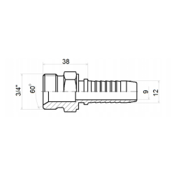 5 x AGR TIESI JUNGIMO ANTGALIS DN12 (13) 1SN 2SN 3/4"