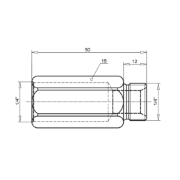 5 x AB tipo korpusas VUBA apsauginiam vožtuvui, sriegis: 1/4 colio, maks. slėgis: 350 barų
