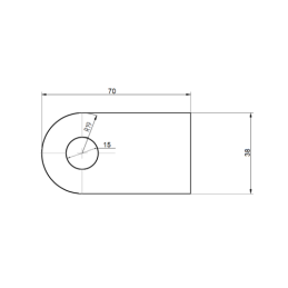 5 x Kilpos tvirtinimas pavaros suvirinimui su skylute kaiščiui FI 15