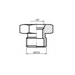 5 x Metrinių colių diferencialo įvorė 27x2 - 1/4"