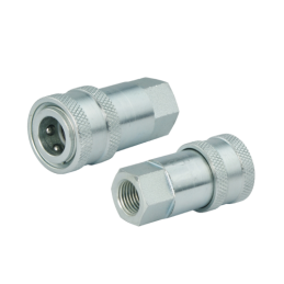 5 x Hidraulinė greito prijungimo jungtis, Euro „mini“ tipo, vidinis sriegis 1/4 colio