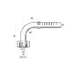 5 x DKOL-90 KAMPINIS DN16 1SN 2SN M27x1.5