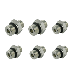 5 x Dviejų sekcijų hidraulinio skirstytuvo P40 Badestnost jungčių rinkinys