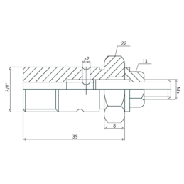 3 x Droselio reguliavimo varžtas su 3/8 colio kilpa