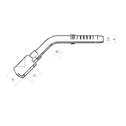 3 x RNM-45 banžo jungtis DN8 1/2SN su kilpa 12 mm, aukštis 14 mm