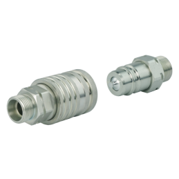 3 x Hidraulinis greito prijungimo komplektas Euro trumpasis lizdas M18x1.5 + kištukas M18x1.5