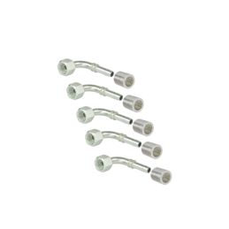 2 x DKR-90 kampinė jungtis su colio sriegiu komplekte su įvore