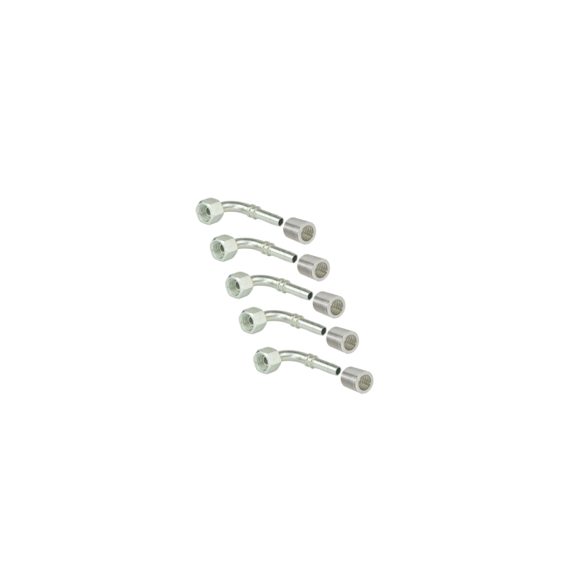 2 x DKR-90 kampinė jungtis su colio sriegiu komplekte su įvore