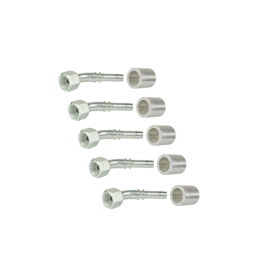 2 x DKR-45 kampinė jungtis su colio sriegiu komplekte su įvore