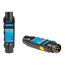 2 x 7 kontaktų priekabos lizdo testeris