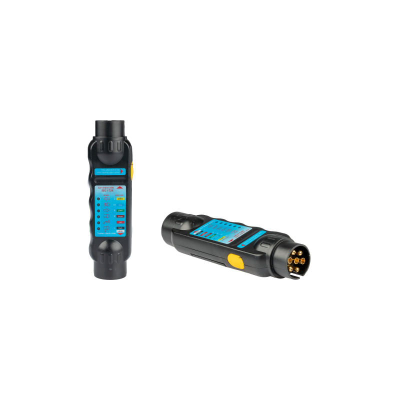 2 x 7 kontaktų priekabos lizdo testeris