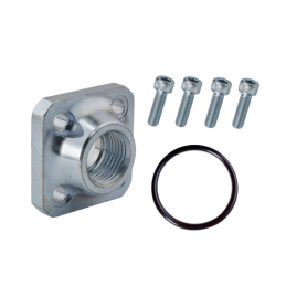 2 x 3/8"-35 mm flanšo jungtis vokiško tipo hidrauliniam siurbliui