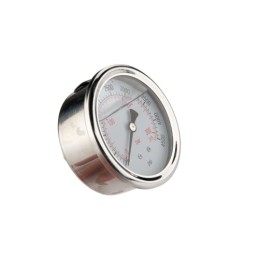 2 x Glicerino hidraulinis manometras, kurio ciferblato skersmuo 63 mm, slėgio matavimo diapazonas 0–315 barų, G1/4"