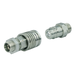 2 x Hidraulinis greito prijungimo komplektas, europietiško tipo pertvarinė jungtis + europietiško stiliaus kištukas. M18x1.5 išo