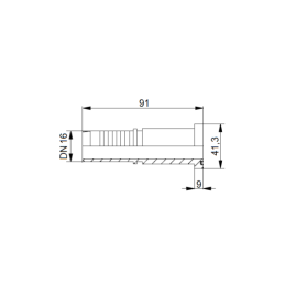 2 x Tiesus jungiamasis elementas SFS 3/4" DN16 1SN 2SN 4SN + tarpinė