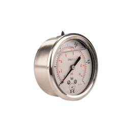 2 x Hidraulinis manometras, kurio skalės skersmuo 63 mm, 0–10 barų