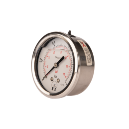 2 x Hidraulinis manometras, kurio skalės skersmuo 63 mm, 0–10 barų