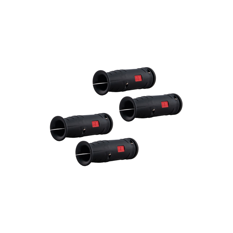 2 x Hidraulinės žarnos troso rankenų komplektas raudonas numeris 2x1 2x2