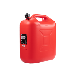 2 x Kanistras, plastikinis kanistras kurui, alyvai, vandeniui, 20 l, raudonas, su piltuvu