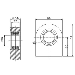 2 x Cilindro kilpa su guoliu, skirta suvirinimui GF 30 D0 į TS30N