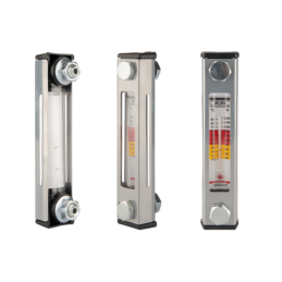 Alyvos lygio indikatorius bake su termometru, LVA tipas, skylių atstumas 127 mm, sriegis M12