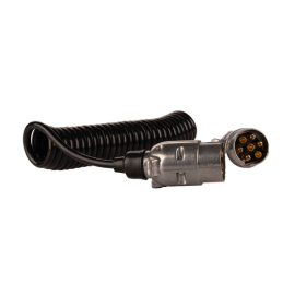 Spiralinio laido 7/12 V ilgis: 3 m metaliniai kištukai