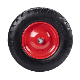 Karučio ratas, bekamerinis, 400x80 mm, 4.00-8, komplektuojamas su ašimi