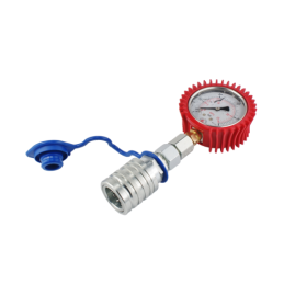 Glicerino manometras, ciferblato skersmuo 63 mm, slėgio matavimo diapazonas 0–160 barų, komplekte su greito prijungimo jungtimi,