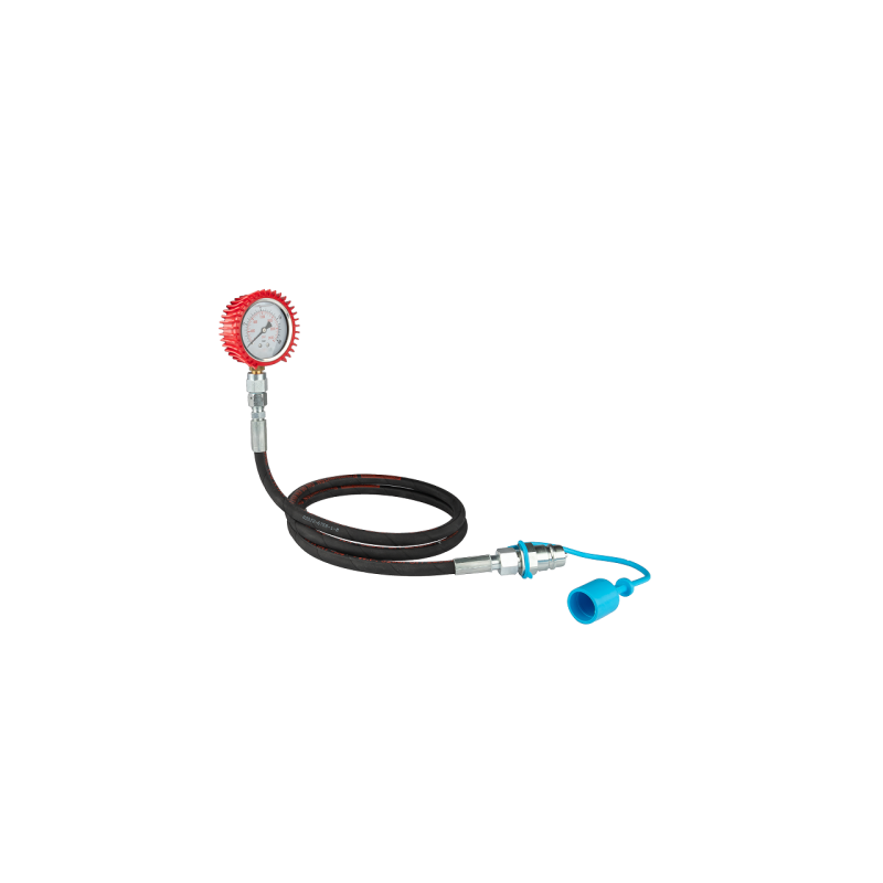 Alyvos slėgio matavimo rinkinys, 160 barų slėgio matuoklis, 1000 mm žarna ir europinis kištukas