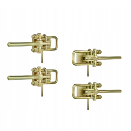 4 šoninių spaustukų rinkinys su cinkuota danga