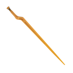 Sustiprintas kaltinis, nulaužtas, lenktas apatinio krautuvo dantis krokodilo formos 880 mm M22x1.5