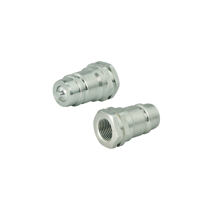 Hidraulinė greito prijungimo jungtis, europinis kištukas, colinis BSP 1" vidinis sriegis