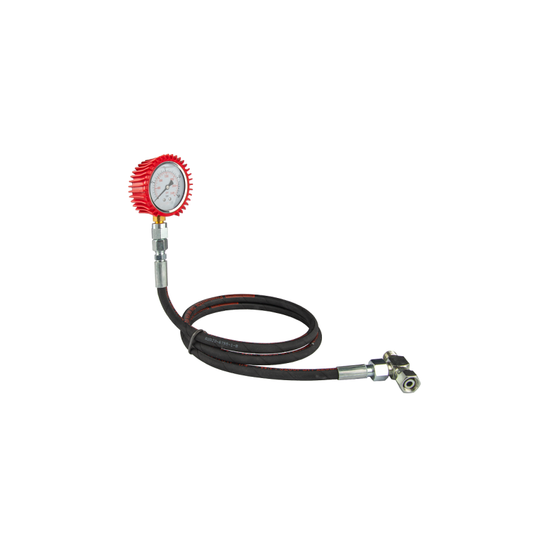 Alyvos slėgio matavimo rinkinys, 160 barų slėgio matuoklis, 2000 mm žarna ir BBA M16x1.5 trišakis