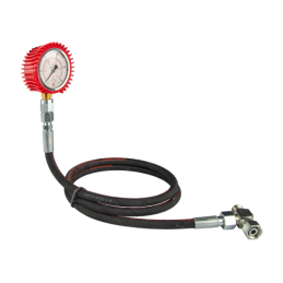 Alyvos slėgio matavimo rinkinys, 250 barų slėgio matuoklis, 1500 mm žarna ir BBA M14x1.5 trišakis