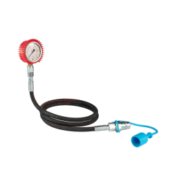 Hidraulinio slėgio matavimo rinkinys, 250 barų slėgio matuoklis, 1000 mm žarna ir europinis kištukas