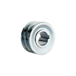 Dvigubas skriemulys dviem diržams Szajba 2x17 FI 100/42mm raktas 12mm