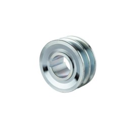 Dvigubas skriemulys dviem diržams Szajba 2x17 FI 100/42mm raktas 12mm