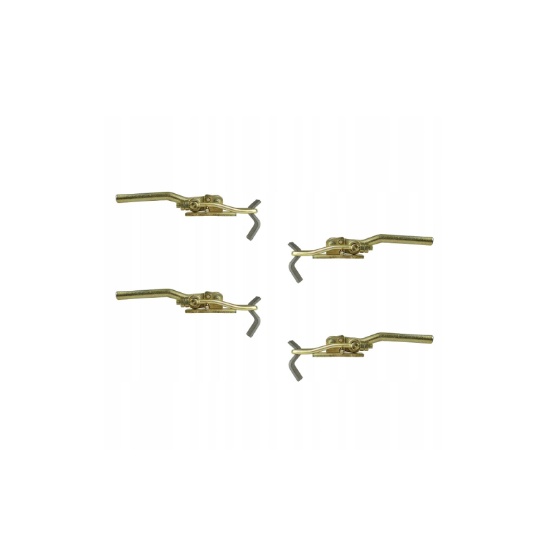 4 spaustukų ir 4 priekabos šoninių kablių rinkinys