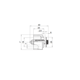 VUBA apsauginio vožtuvo kasetė 1" 180L 350bar