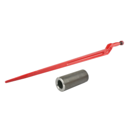 Kaltas apatinis tiesus dantis krautuvui, krokodilo formos, ilgis: 880 mm, sriegis: M22x1.5, komplekte yra su suvirinimo įvore.