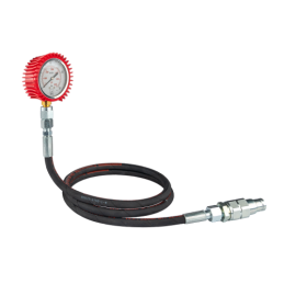 Alyvos slėgio matuoklio rinkinys, 400 barų slėgio matuoklis, 1500 mm žarna ir plokščias kištukas