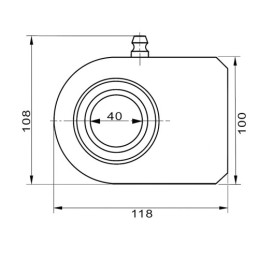 Cilindro kilpa su guoliu, skirta suvirinti GF 40 D0 su TS40N