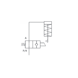 Atbulinis vožtuvas su spyruokle, sriegis: M18x1.5, srautas: 50L/min, maks. slėgis: 400bar