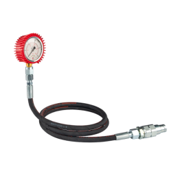 Alyvos slėgio matuoklio rinkinys, 250 barų slėgio matuoklis, 1500 mm žarna ir plokščias kištukas