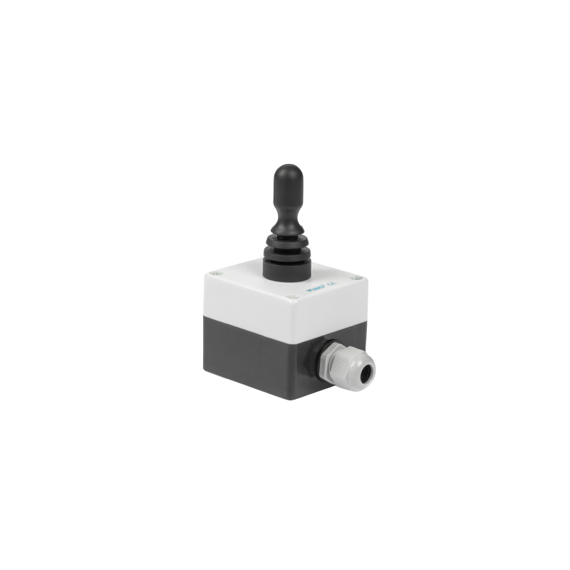 Korpusas su trijų padėčių elektrine valdymo svirtimi su spyruokline padėties nustatymo funkcija