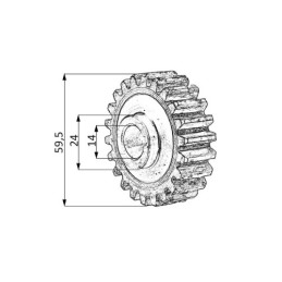 Mažas vairo stiprintuvo siurblio krumpliaratis Ostrówek 1620170001