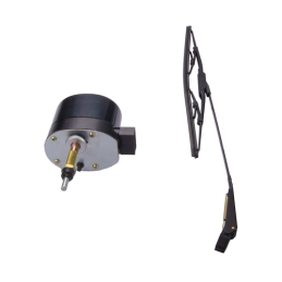 Trumpas valytuvo variklis su jungikliu 12V CAT 105 L: 63/84 mm, pridedamas prie valytuvo