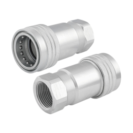 Hidraulinė greito prijungimo jungtis, europinis lizdas, vidinis sriegis, colis BSP 1"